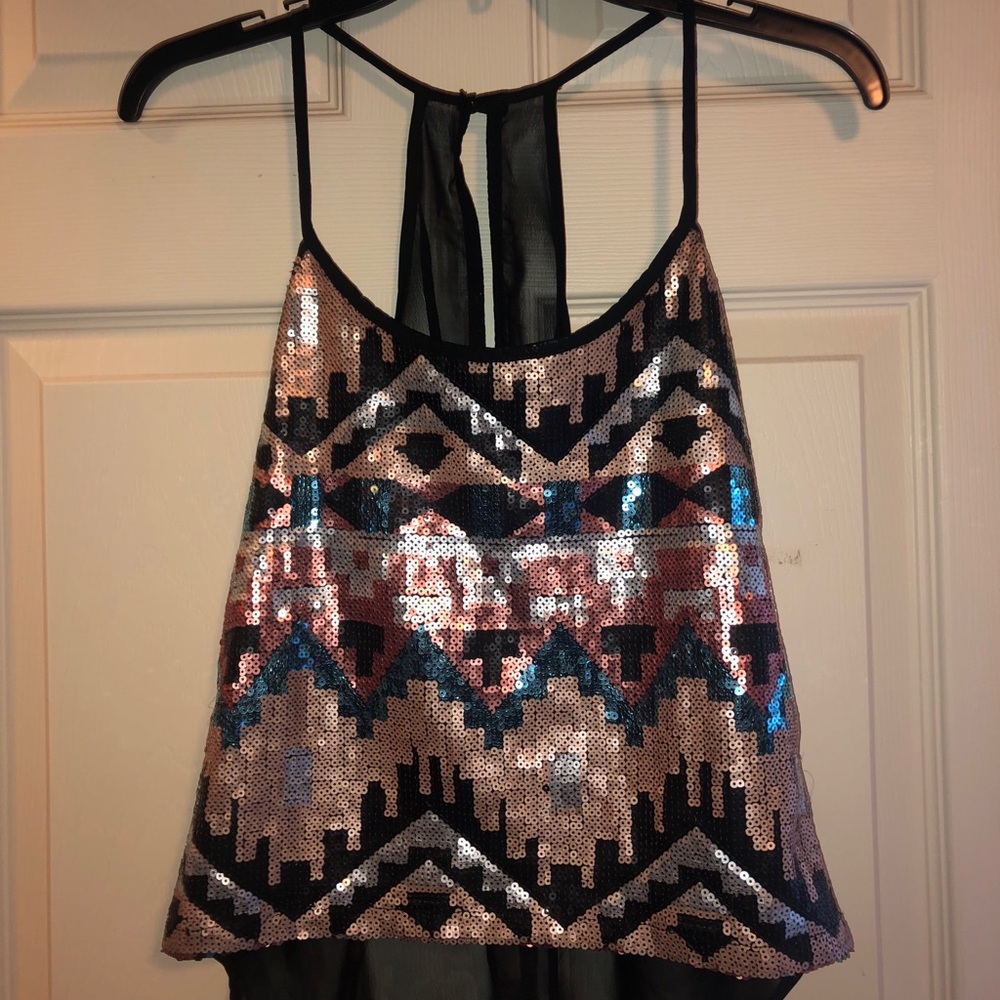 Sequin Tank Top